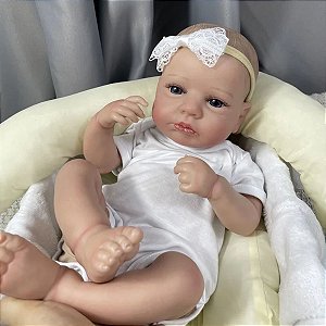 Bebê Reborn Perfeição 50cm Corpo de Silicone Menino